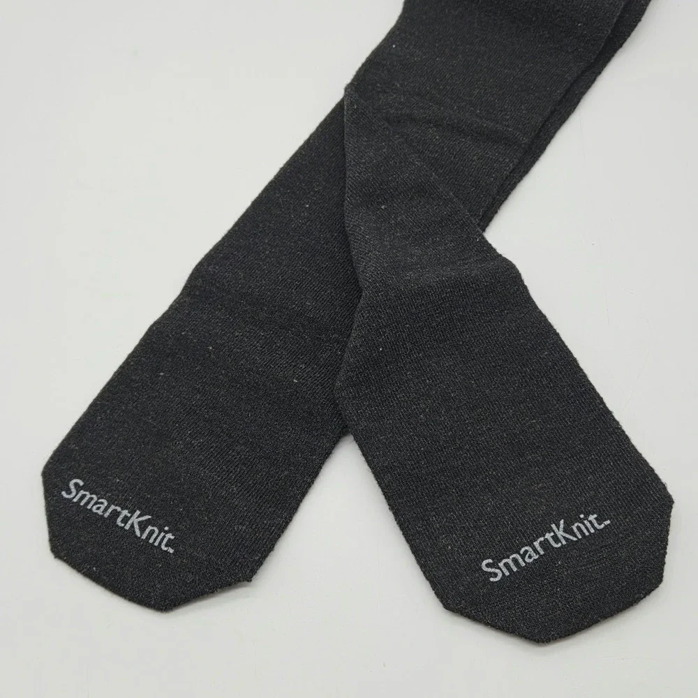 NEW SmartKnit Adult Seamless AFO Interface Pair Of Socks Adult Regular New Black